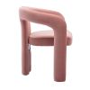 COOLMORE Contemporary Designed Fabric Upholstered Accent/Dining Chair /Barrel Side Chairs Kitchen Armchair for Living Room set of 2