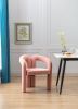 COOLMORE Contemporary Designed Fabric Upholstered Accent/Dining Chair /Barrel Side Chairs Kitchen Armchair for Living Room set of 2