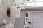 Classic Mid-Century 360-degree Swivel Accent Chair, Beige Linen
