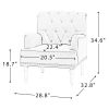 Pholus Armchair with Carved Legs and Nailhead Trim