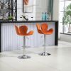 COOLMORE Swivel Bar Stools Set of 2 Adjustable Counter Height Chairs with Footrest for Kitchen, Dining Room
