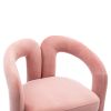 COOLMORE Contemporary Designed Fabric Upholstered Accent/Dining Chair /Barrel Side Chairs Kitchen Armchair for Living Room set of 2