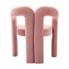 COOLMORE Contemporary Designed Fabric Upholstered Accent/Dining Chair /Barrel Side Chairs Kitchen Armchair for Living Room set of 2