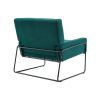 COOLMORE Accent Chair - Modern Industrial Slant Armchair with Metal Frame - Premium High Density Soft Single chair for Living Room Bedroom