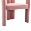 COOLMORE Contemporary Designed Fabric Upholstered Accent/Dining Chair /Barrel Side Chairs Kitchen Armchair for Living Room set of 2