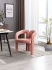 COOLMORE Contemporary Designed Fabric Upholstered Accent/Dining Chair /Barrel Side Chairs Kitchen Armchair for Living Room set of 2