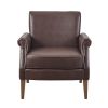 Annika Faux Leather Accent Arm Chair