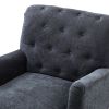 Pholus Armchair with Carved Legs and Nailhead Trim