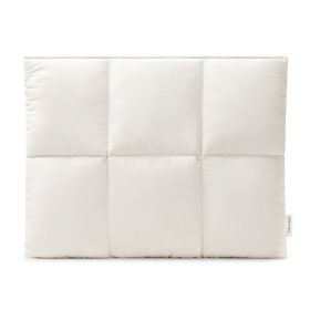 Fashion Simple Solid Colour Laptop Inner Bag (Option: Winter Snow White-14inch)