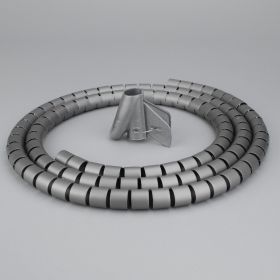 Wire  Line Pipe 2 M Wire Storage Protective Cover (Option: 28mm Gray 2m Clip)