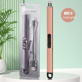 Aromatherapy Candle Igniter Pulse Charging (Option: Rose Gold-USB)