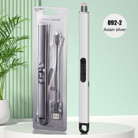 Aromatherapy Candle Igniter Pulse Charging (Option: Asian Silver-USB)