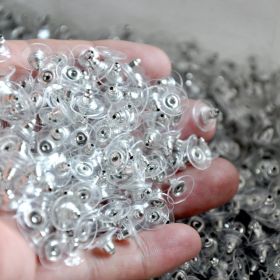 Ornament Accessories Bullet Film Earplugs (Option: Silver-10 Pieces)