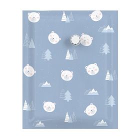 Vacuum Compression Bag Clothes Quilt Buggy Bag Large Capacity Moving Clothes Suction Vacuum Buggy Bag (Option: Blue Purple Bear-40X 60cm Small Size)