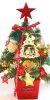 Mini Christmas Tree Table Top With Light 50Cm Gold Red Set