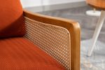 COOLMORE Wood Frame Armchair, Modern Accent Chair Lounge Chair for Living Room