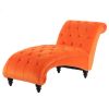 Tufted Armless Chaise Lounge