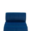 COOLMORE Accent Chair with Ottoman, Cushioned deep seat no armrest accent single lazy chair for Living Room