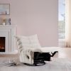 Lazy Chair , Rotatable Modern Lounge with a Side Pocket, Leisure Upholstered Sofa Chair , Reading Chair for Small Space
