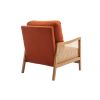 COOLMORE Wood Frame Armchair, Modern Accent Chair Lounge Chair for Living Room