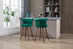 COOLMORE Swivel Bar Stools with Backrest Footrest , with a fixed height of 360 degrees