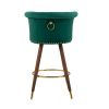 COOLMORE Swivel Bar Stools with Backrest Footrest , with a fixed height of 360 degrees