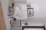 Modern Mid Century Chair velvet Sherpa Armchair for Living Room Bedroom Office Easy Assemble(Beige)