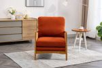 COOLMORE Wood Frame Armchair, Modern Accent Chair Lounge Chair for Living Room