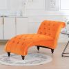 Tufted Armless Chaise Lounge