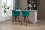 COOLMORE Swivel Bar Stools with Backrest Footrest , with a fixed height of 360 degrees