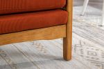 COOLMORE Wood Frame Armchair, Modern Accent Chair Lounge Chair for Living Room