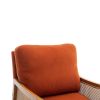 COOLMORE Wood Frame Armchair, Modern Accent Chair Lounge Chair for Living Room