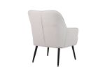 Modern Mid Century Chair velvet Sherpa Armchair for Living Room Bedroom Office Easy Assemble(Beige)